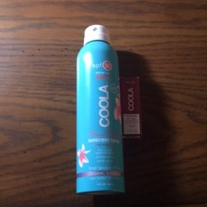 Coola Sunscreen and tinted lip balm